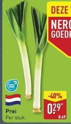Aanbieding: Prei