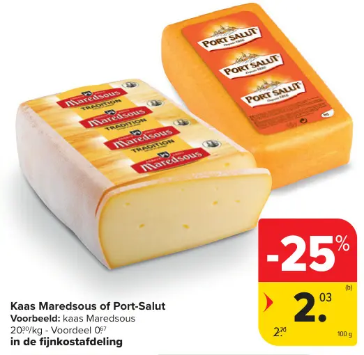Promotie: Kaas Maredsous of Port-Salut