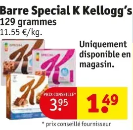 Offre: Barre Special K