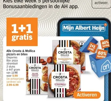 Aanbieding: Alle Crosta & Mollica pizza's en bites