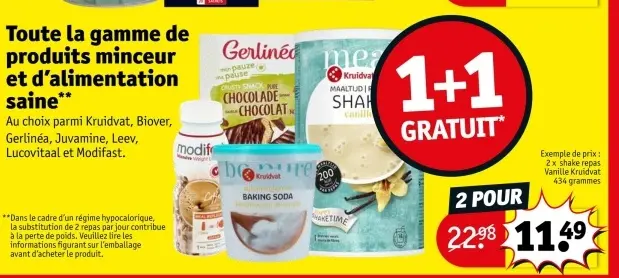 Offre: Shake repas Vanille