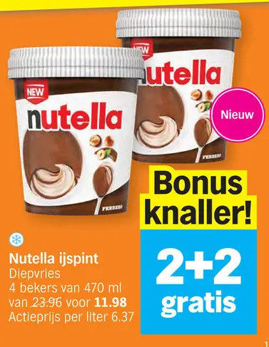 Promotie: Nutella ijspint