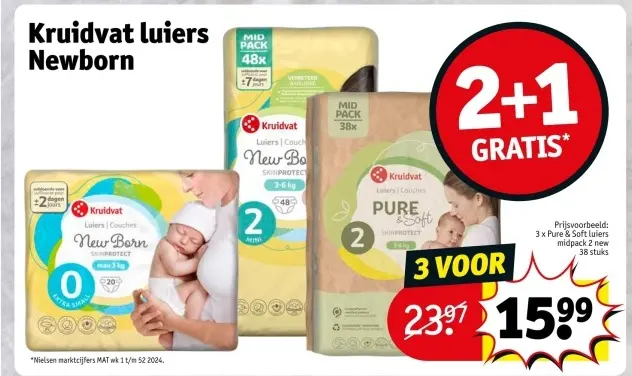 Promotie: Kruidvat luiers Newborn