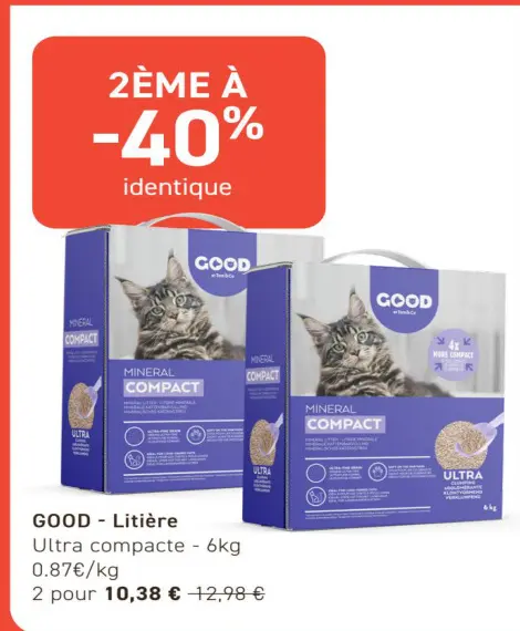 Offre: Litière Ultra compacte