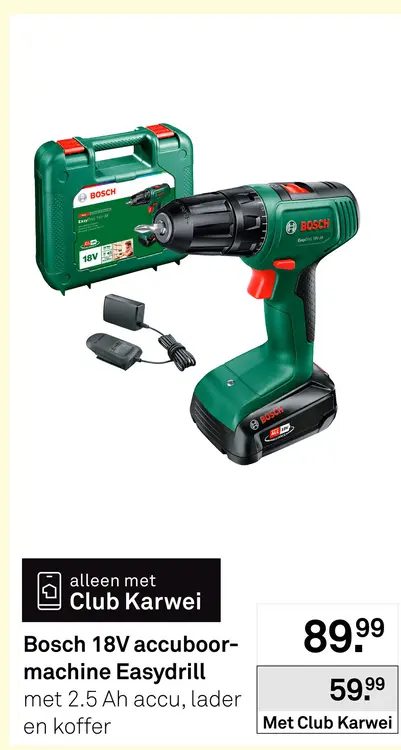 Aanbieding: 18V accuboormachine Easydrill