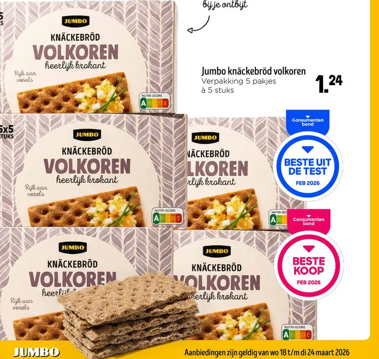 Aanbieding: Knäckebröd volkoren