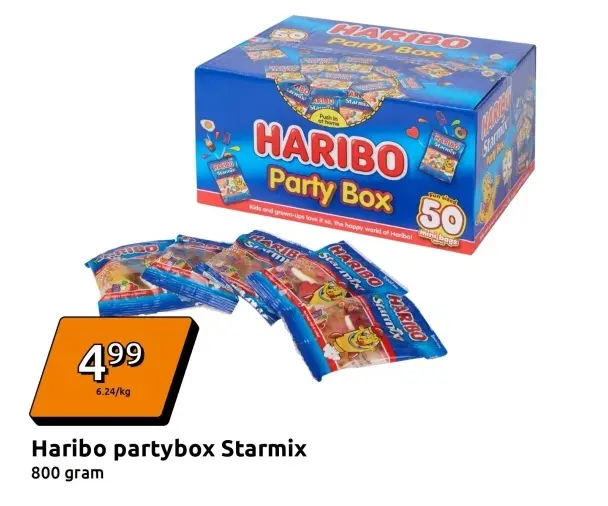 Aanbieding: Haribo partybox Starmix