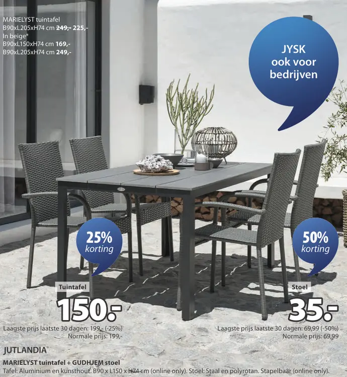 Promotie: MARIELYST tuintafel