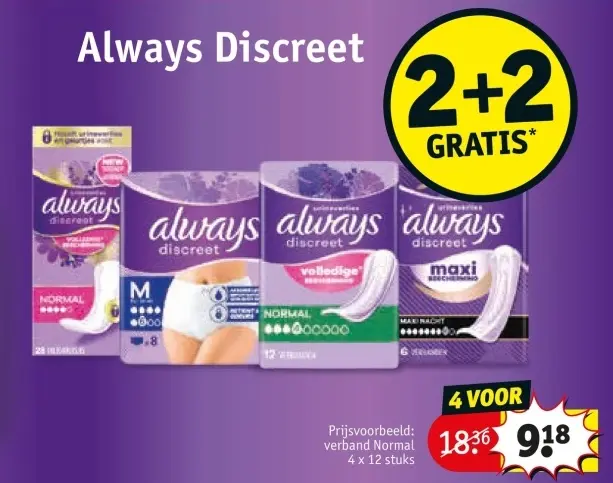 Aanbieding: Always Discreet