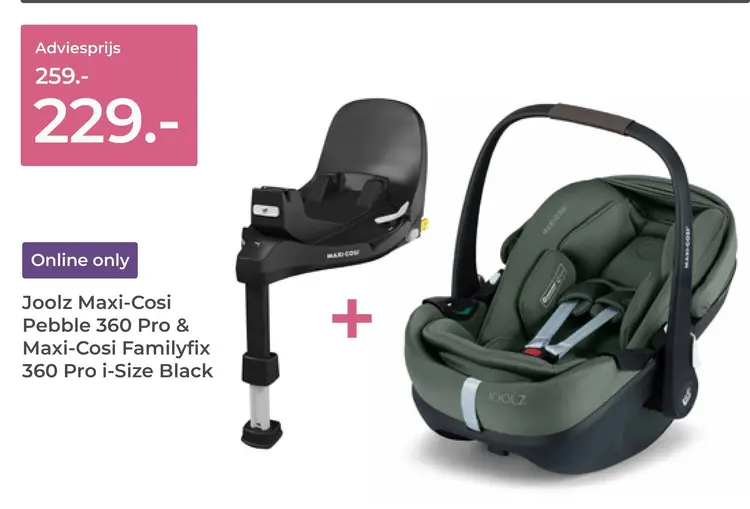Aanbieding: Pebble 360 Pro & Familyfix 360 Pro i-Size Black