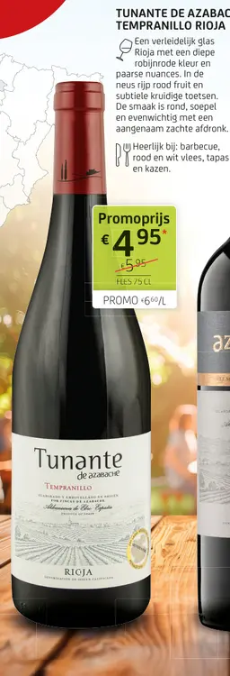 Promotie: Tunante de AZABACHE tempranillo rioja