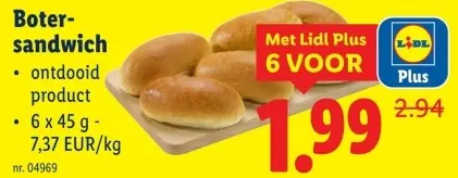 Aanbieding: Botersandwich