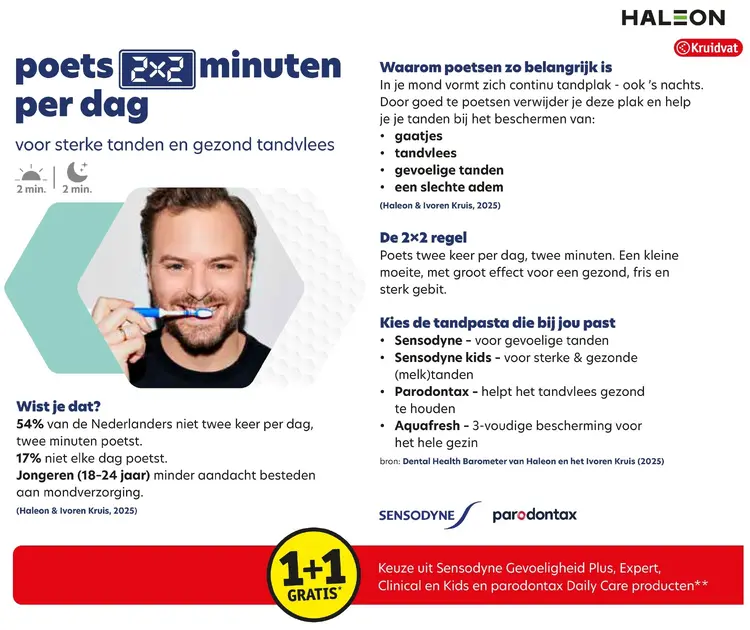 Aanbieding: Sensodyne en parodontax mondverzorging