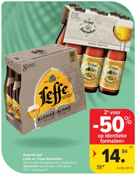 Aanbieding: Leffe en Tripel Karmeliet
