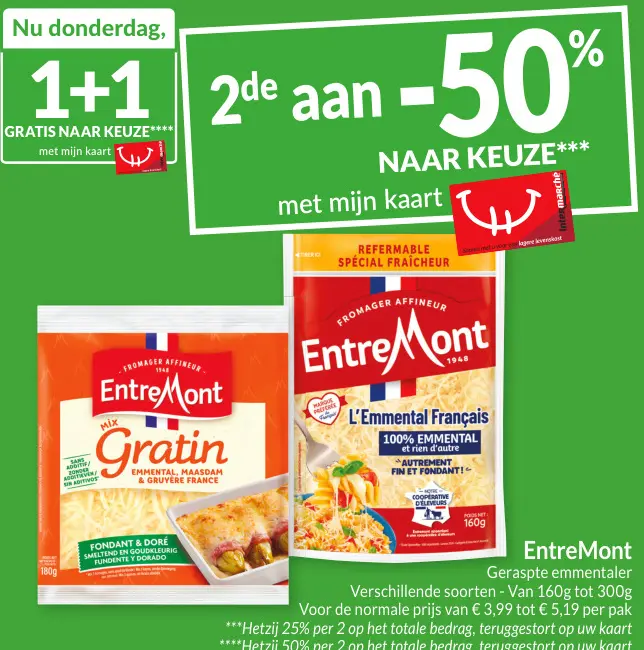 Promotie: Geraspte emmentaler