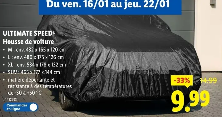 Offre: Housse de voiture