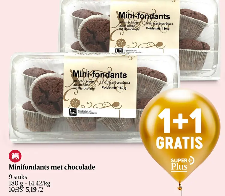 Aanbieding: Mini fondants | Chocolade