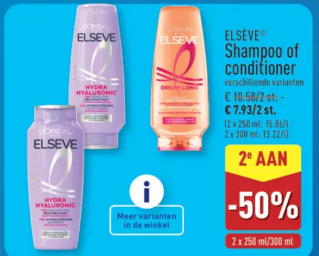 Promotie: ELSÈVE® Shampoo of conditioner