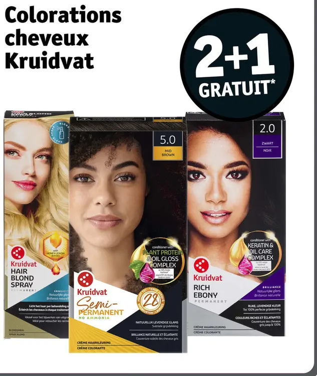 Offre: Colorations cheveux