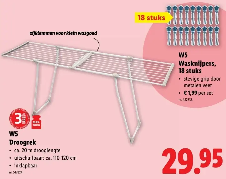 Aanbieding: Droogrek