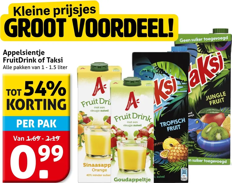 Aanbieding: FruitDrink of Taksi
