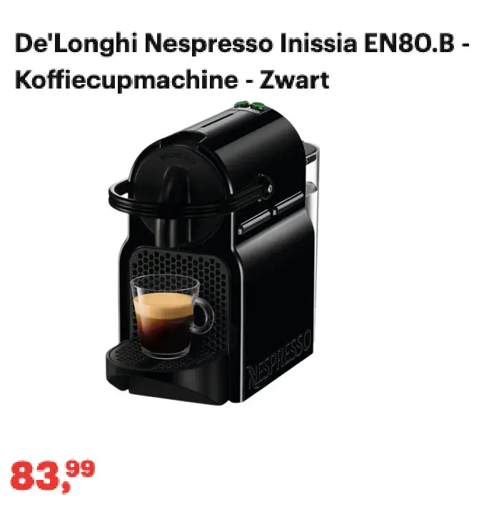 Aanbieding: Nespresso Inissia EN80.B