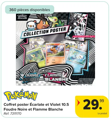 Offre: Coffret poster Écarlate et Violet 10.5 Foudre Noire et Flamme Blanche
