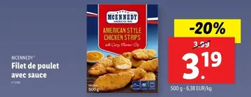 Offre: Filet de poulet avec sauce