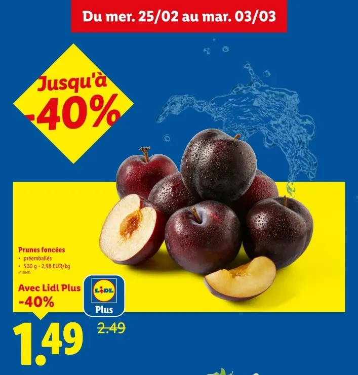 Offre: Prunes foncées