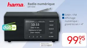 Offre: Radio numérique DR1000