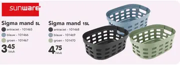 Aanbieding: Sigma mand