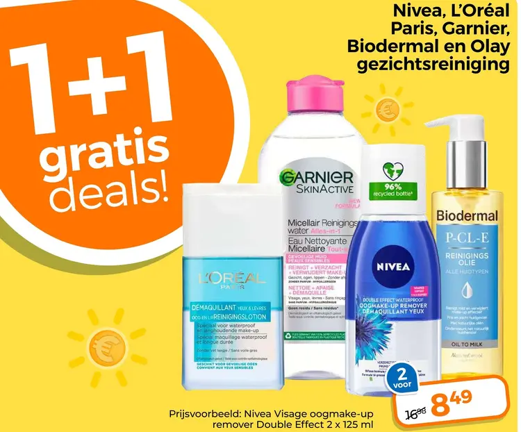 Aanbieding: Nivea, L´Oréal Paris, Garnier, Biodermal en Olay