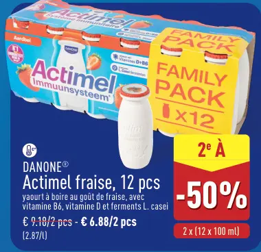 Offre: Actimel fraise