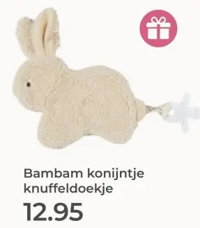 Aanbieding: konijntje knuffeldoekje