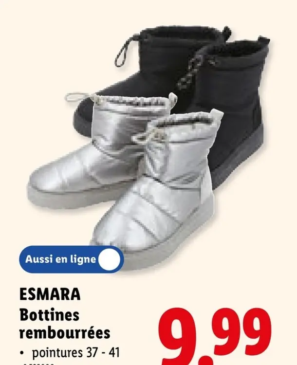 Offre: Bottines rembourrées