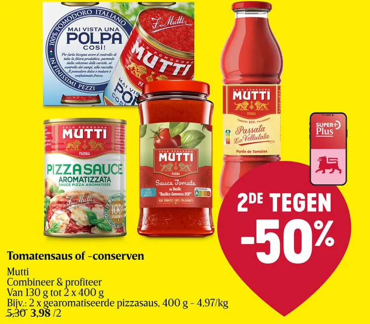 Aanbieding: Tomatensaus of -conserven