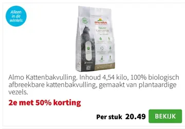 Aanbieding: Almo Kattenbakvulling