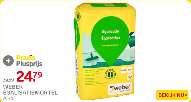Aanbieding: Egalisatiemortel