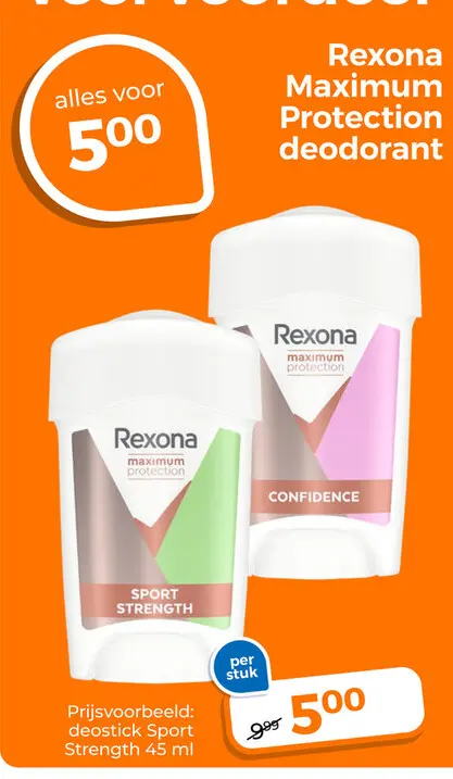 Aanbieding: Rexona Maximum Protection deodorant