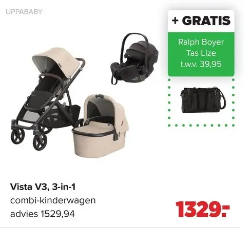 Aanbieding: Vista V3, 3-in-1 combi-kinderwagen