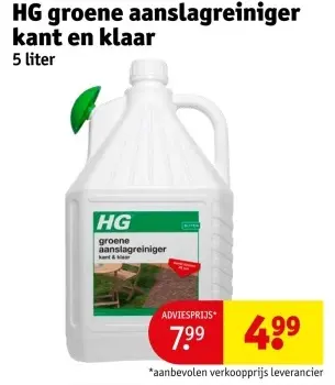 Aanbieding: groene aanslagreiniger kant en klaar