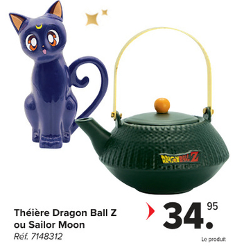 Offre: Théière Dragon Ball Z ou Sailor Moon