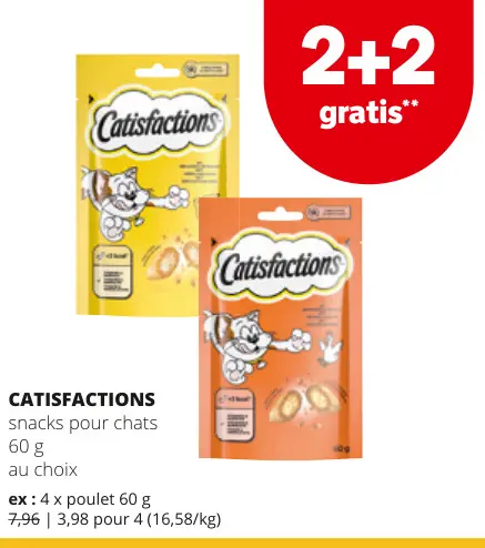 Offre: snacks pour chats