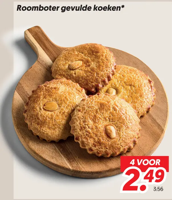 Roomboter gevulde koeken