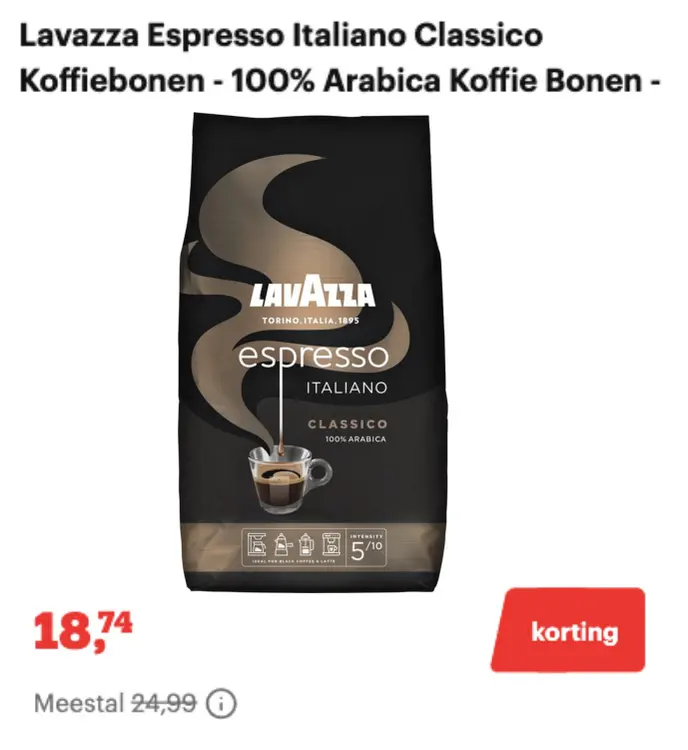 Aanbieding: Espresso Italiano Classico Koffiebonen