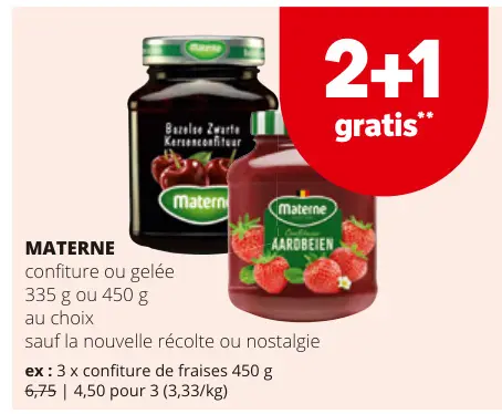 Offre: Matern confiture ou gelée
