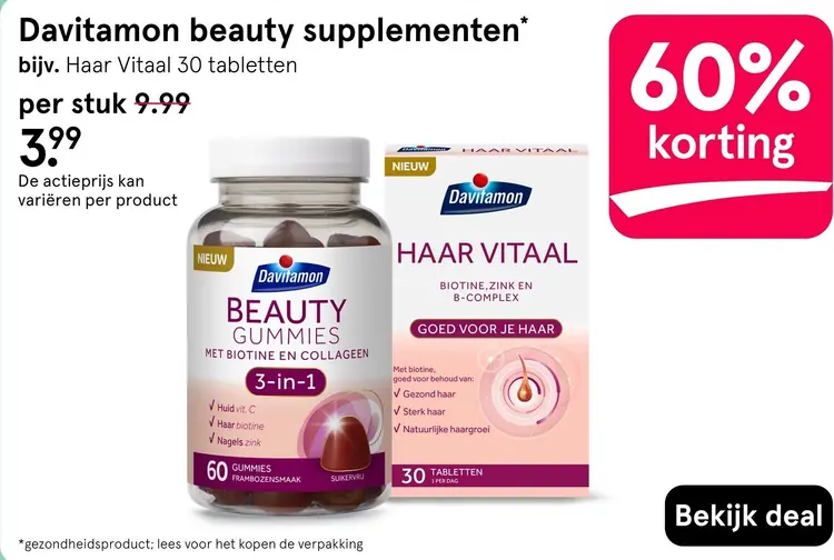 Aanbieding: Beauty supplementen