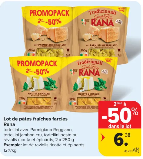 Offre: Lot de pâtes fraîches farcies