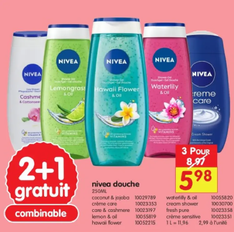 Offre: Nivea Douche