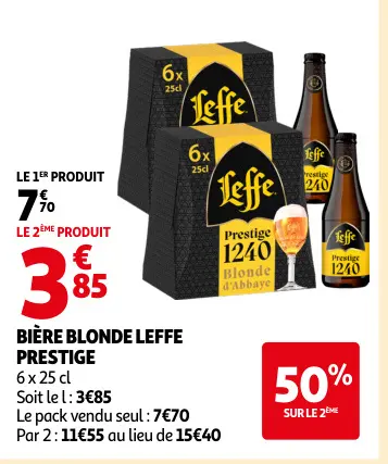 Promotie: Bière blonde Leffe prestige